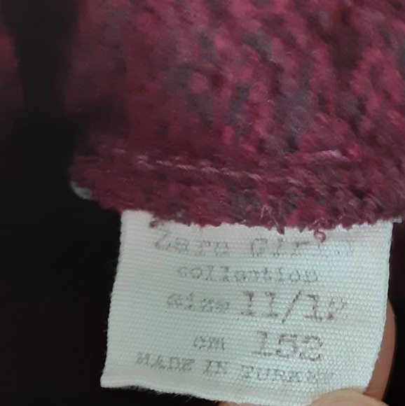 Zara Maroon Mini Skirt - Picture 3 of 4